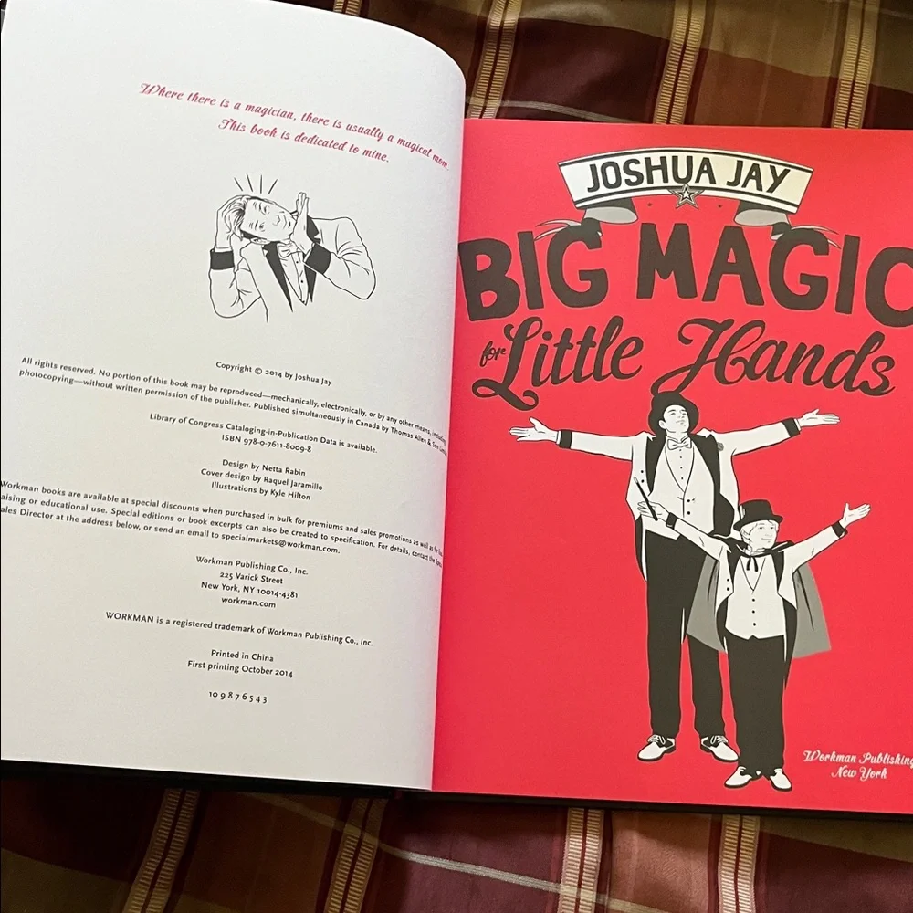 NEW Joshua Jay Big Magic for Little Hands large hardcover book TRICKS ILLUSIONS